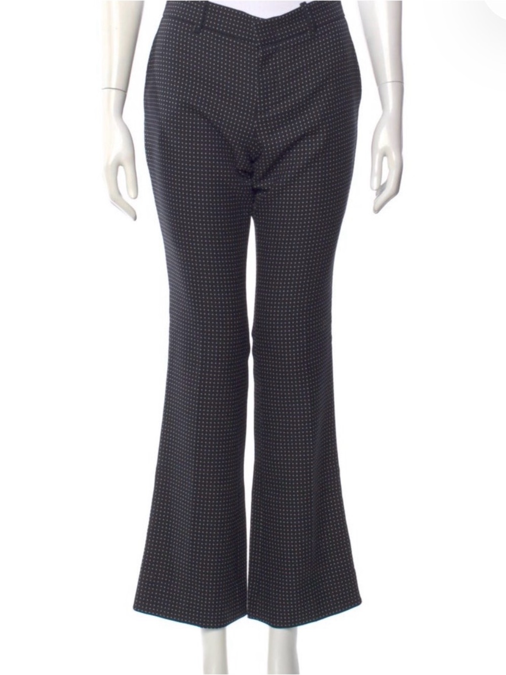 Gucci Black Polka-Dot Flare Pants